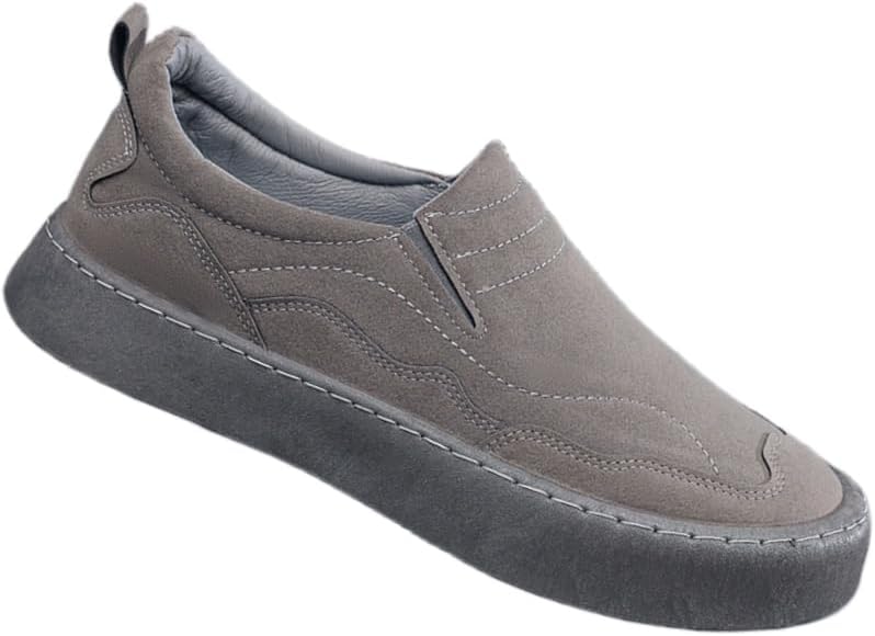 

Мужские деловые лоферы - цельный стиль - легкие в надевании и снятии - подходят для офиса, поездок на работу, прогулок на свежем воздухе, повседневной носки - доступны в больших размерах Clolinde, серый