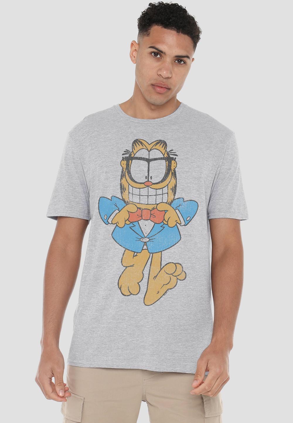 

Футболка с принтом GARFIELD DAPPER CAT Cotton Soul, серый