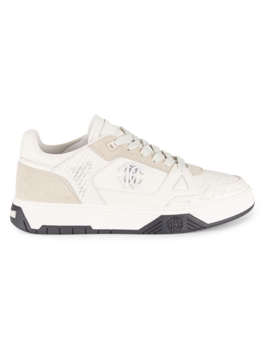 

Кроссовки из перфорированной кожи Roberto Cavalli, белый