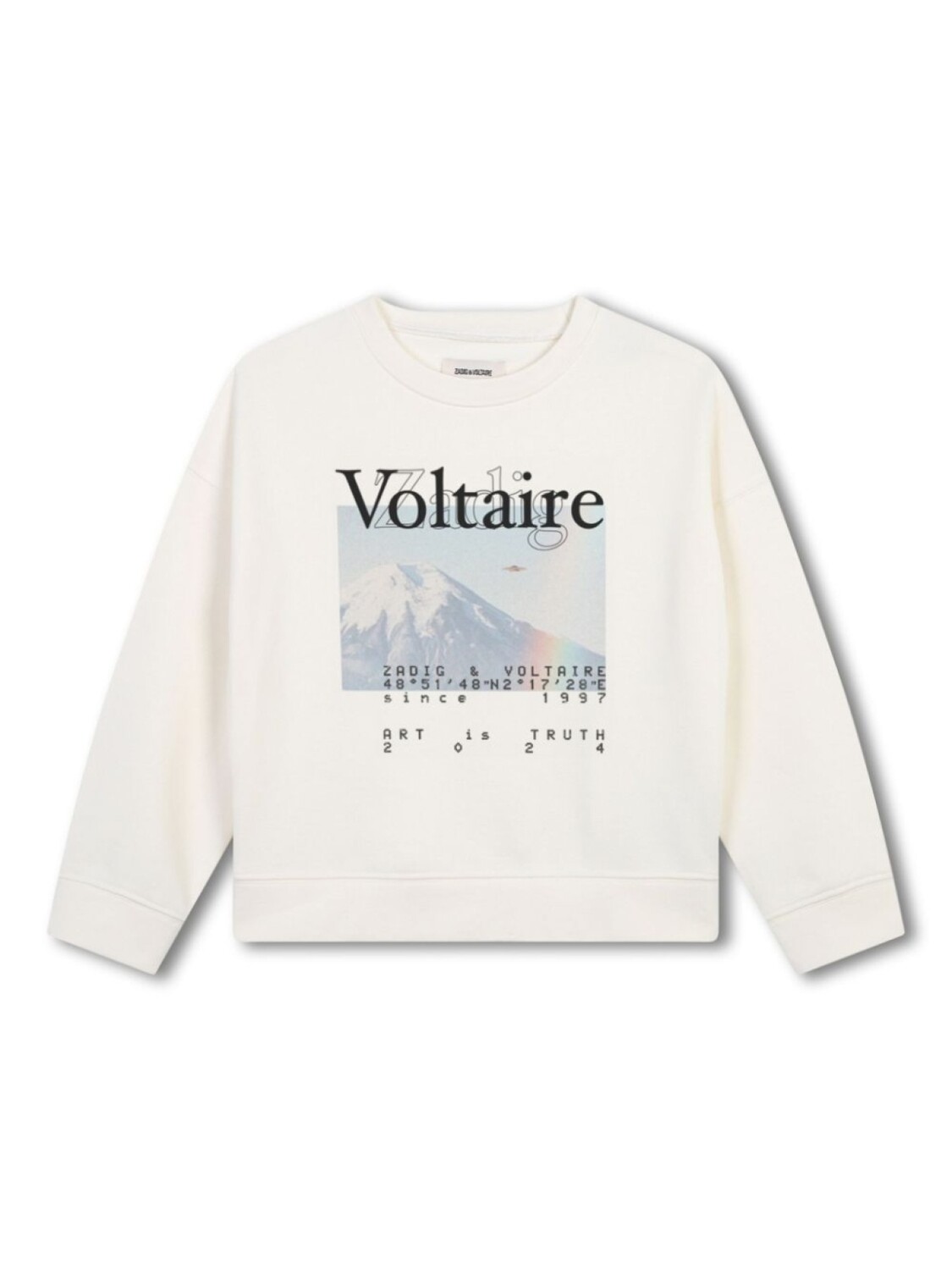 

Толстовка с логотипом Zadig & Voltaire Kids, белый