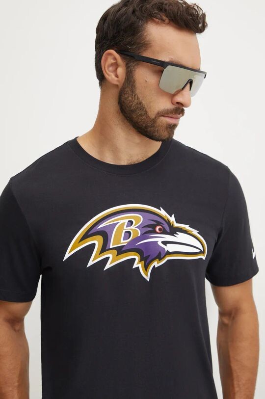 

Хлопковая футболка Baltimore Ravens Nike, черный