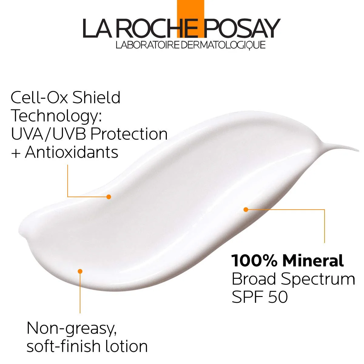 La Roche-Posay Anthelios Mineral Sunscreen SPF 50 Gentle Lotion, широкий спектр SPF + антиоксиданты, солнцезащитное средство для лица и тела, диоксид титана и оксид цинка, без оксибензона, без масел 88,7 мл, white — фото 3