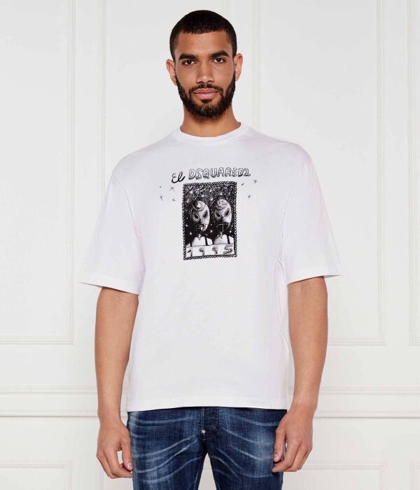 

Футболки Loose fit Dsquared2, белый