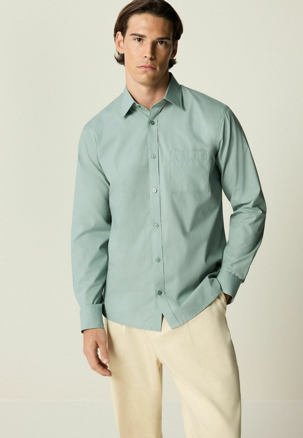 

Деловая рубашка LONG SLEEVE REGULAR FIT Next, зеленый