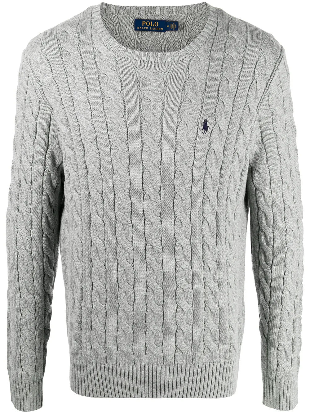 

Толстовка фактурной вязки POLO RALPH LAUREN, серый
