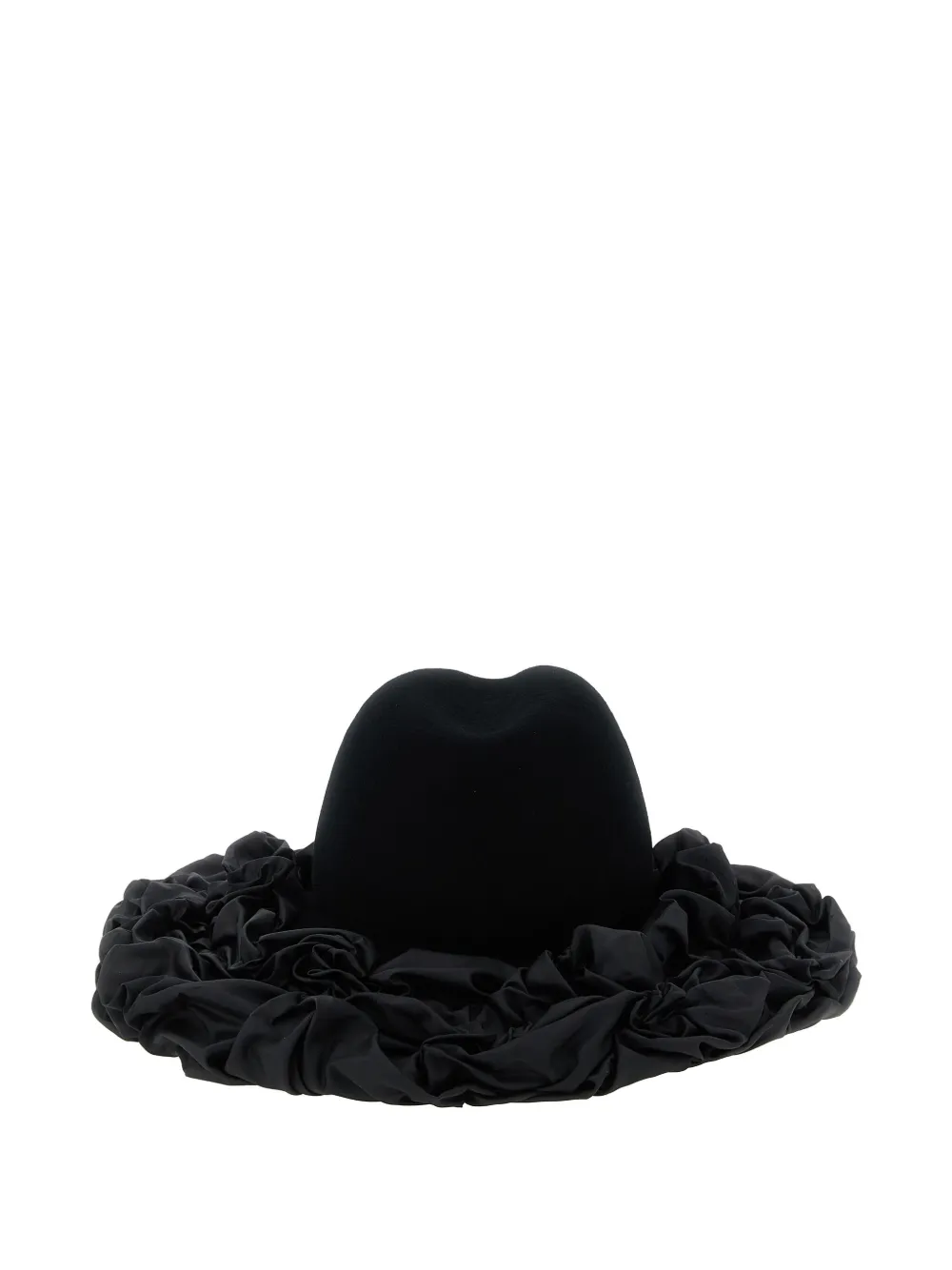 

Шляпа с широкими полями и оборками X Hizume COMME DES GARCONS, черный