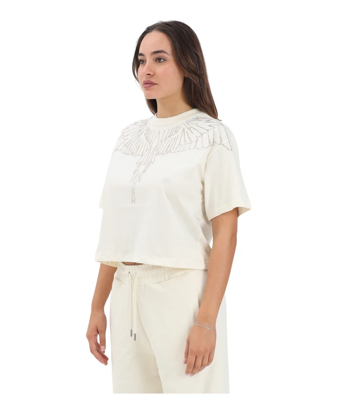 

Футболка с круглым вырезом и короткими рукавами Marcelo Burlon, бежевый