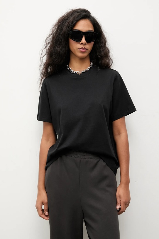 

Хлопковая футболка Answear.LAB, черный