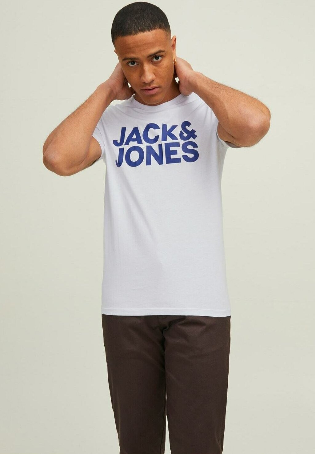 

Футболка с принтом RUNDHALS 3ER PACK Jack & Jones, горчично-желтый