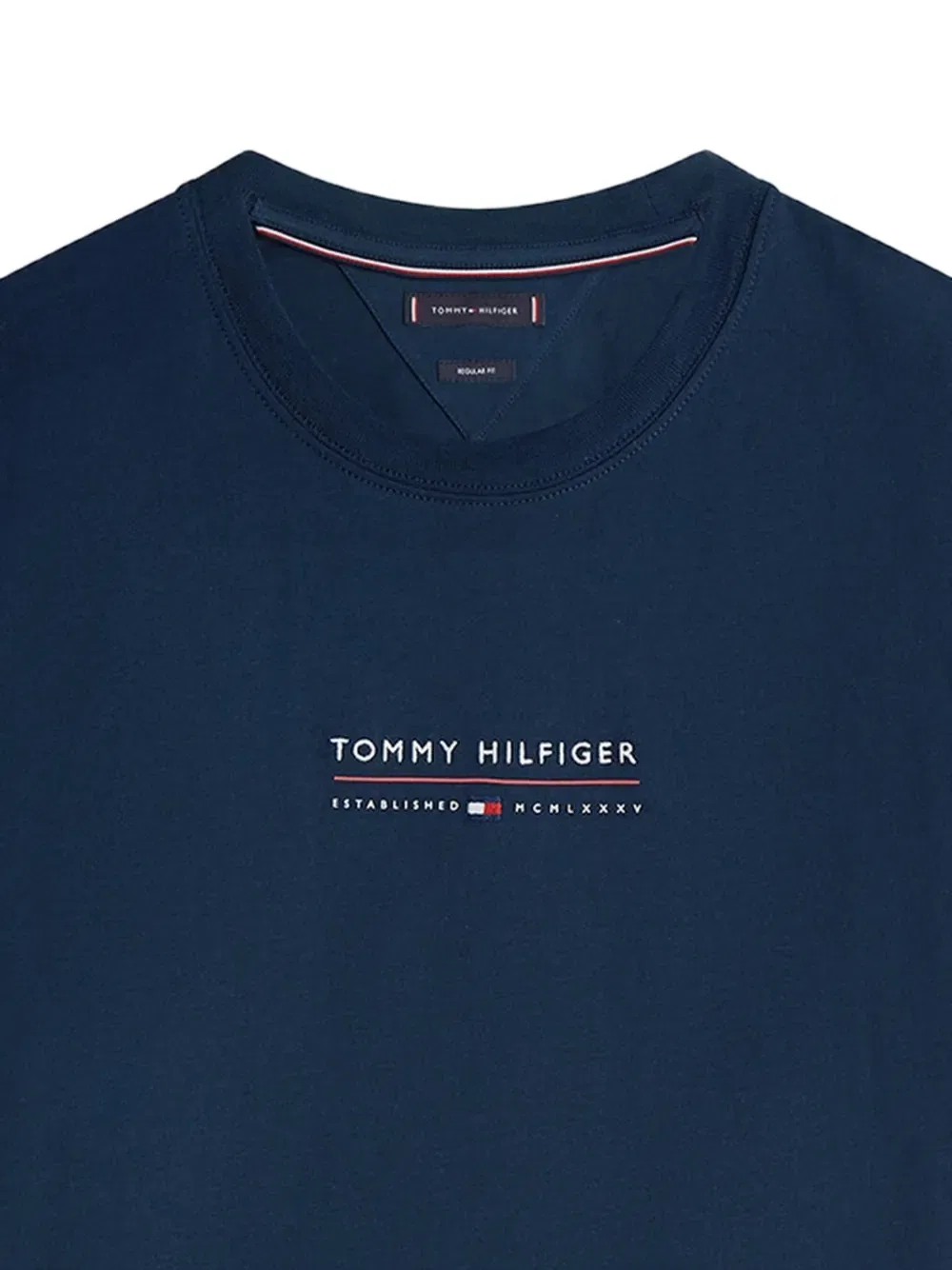 Футболка с логотипом на груди Tommy Hilfiger, синий — фото 2