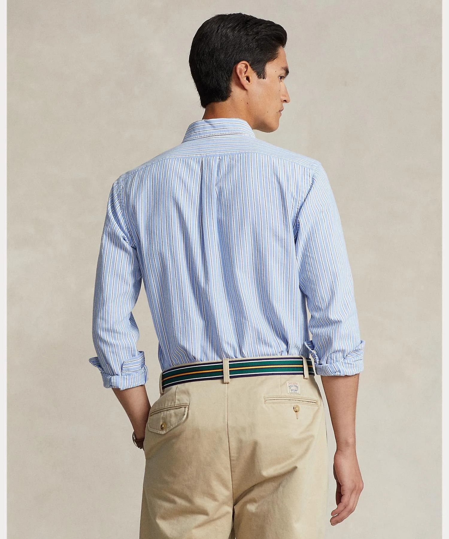 Классическая полосатая рубашка Оксфорд Polo Ralph Lauren, 999 Multicolor — фото 4