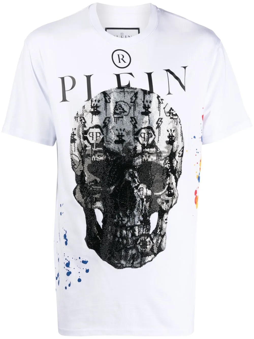 

Футболка с принтом Philipp Plein, белый