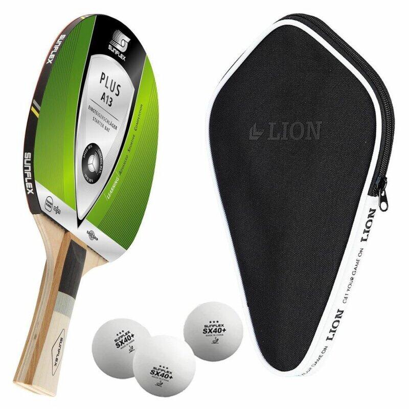 

Ракетка для настольного тенниса Sunflex Plus A13 + чехол для настольного тенниса + 3 мяча SX+ TT