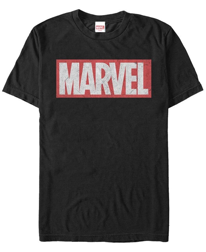 

Мужская футболка с короткими рукавами и логотипом Marvel с потертостями Marvel Fifth Sun, черный