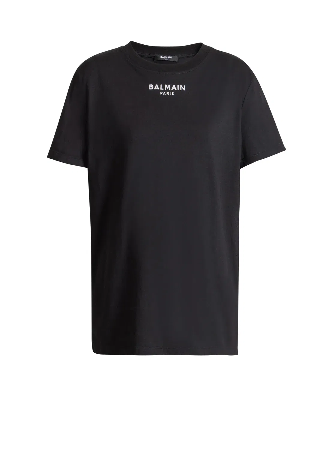 Футболка BALMAIN Paris с вышивкой, черный