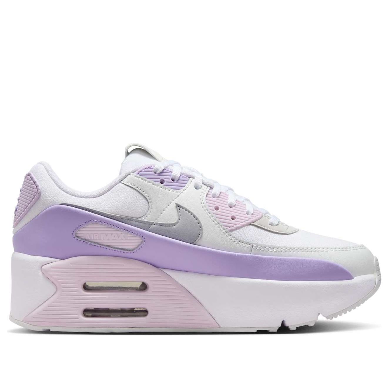 Кроссовки (WMNS) Nike Air Max 90 LV8 'White Hydrangeas Wolf Grey' — фото 2