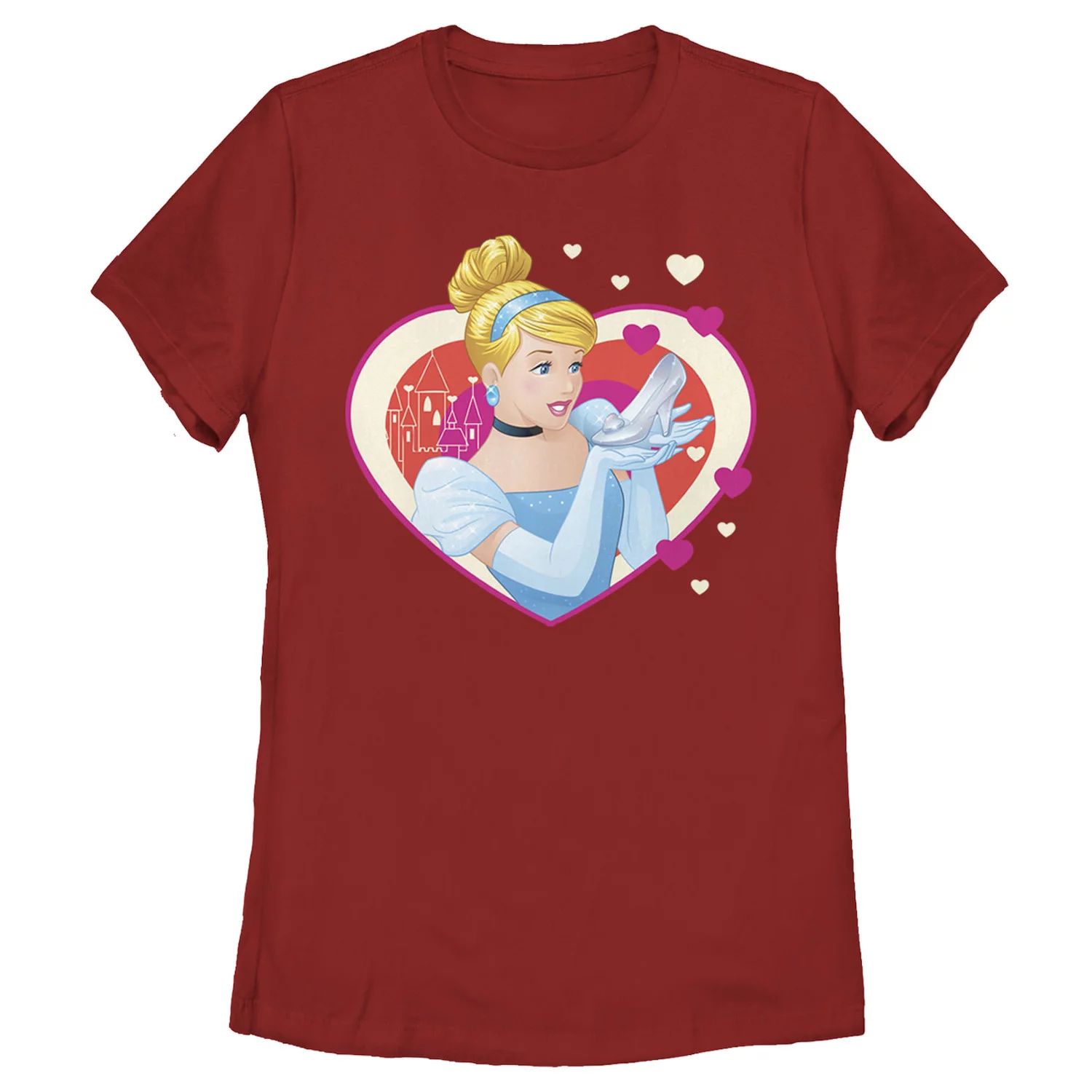 

Детская футболка Disney Cinderella Valentine's Sparkle Hearts Licensed Character