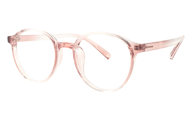 

MUZU Унисекс очки для зрения, Round frame gradient pink-C04 with 0-degree anti-blue light lenses