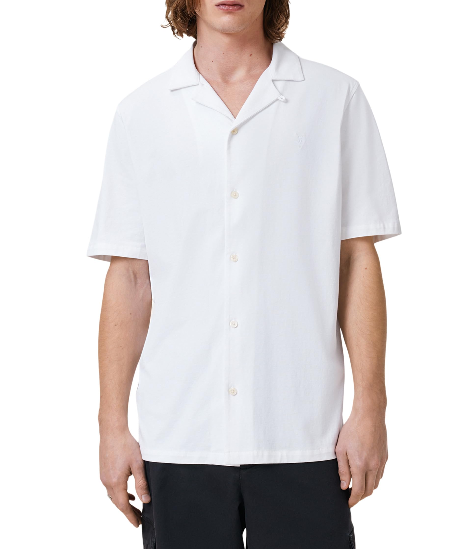 

Рубашка AllSaints Hudson Short Sleeve Shirt, Cliff White