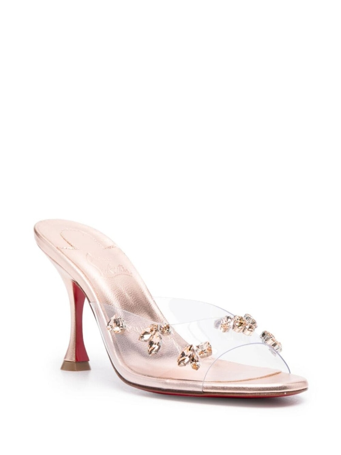 Christian Louboutin декорированные мюли Degraqueen 85, розовый — фото 2