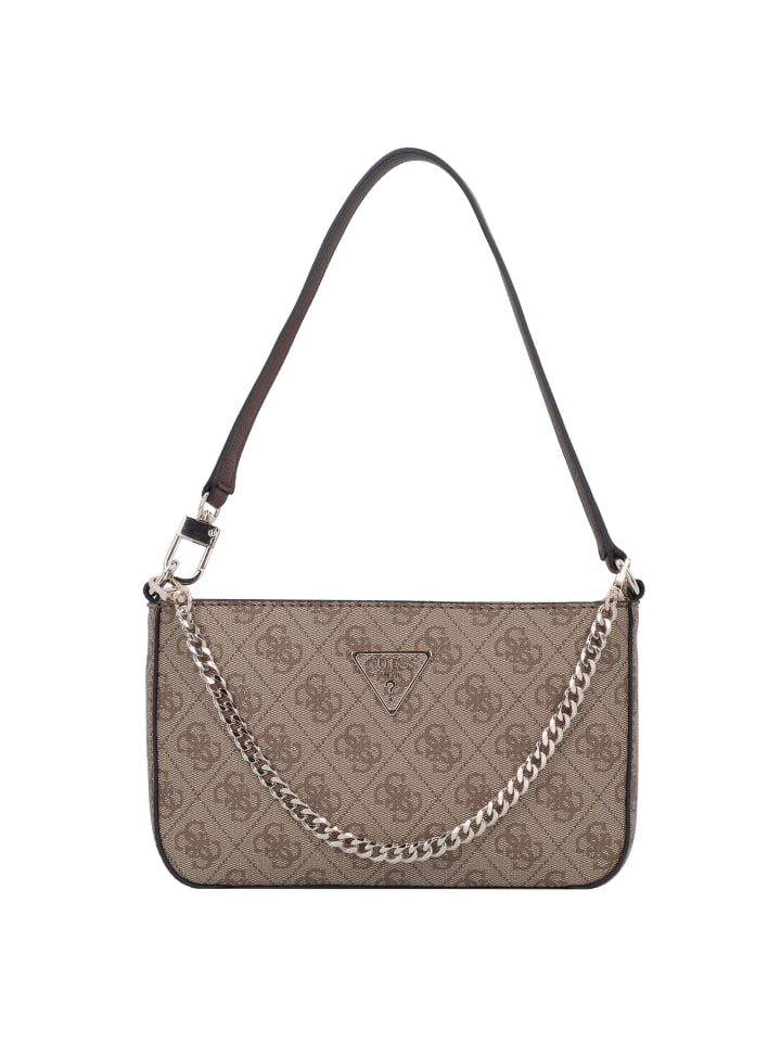 

Наплечная сумка Guess, цвет latte logo-brown