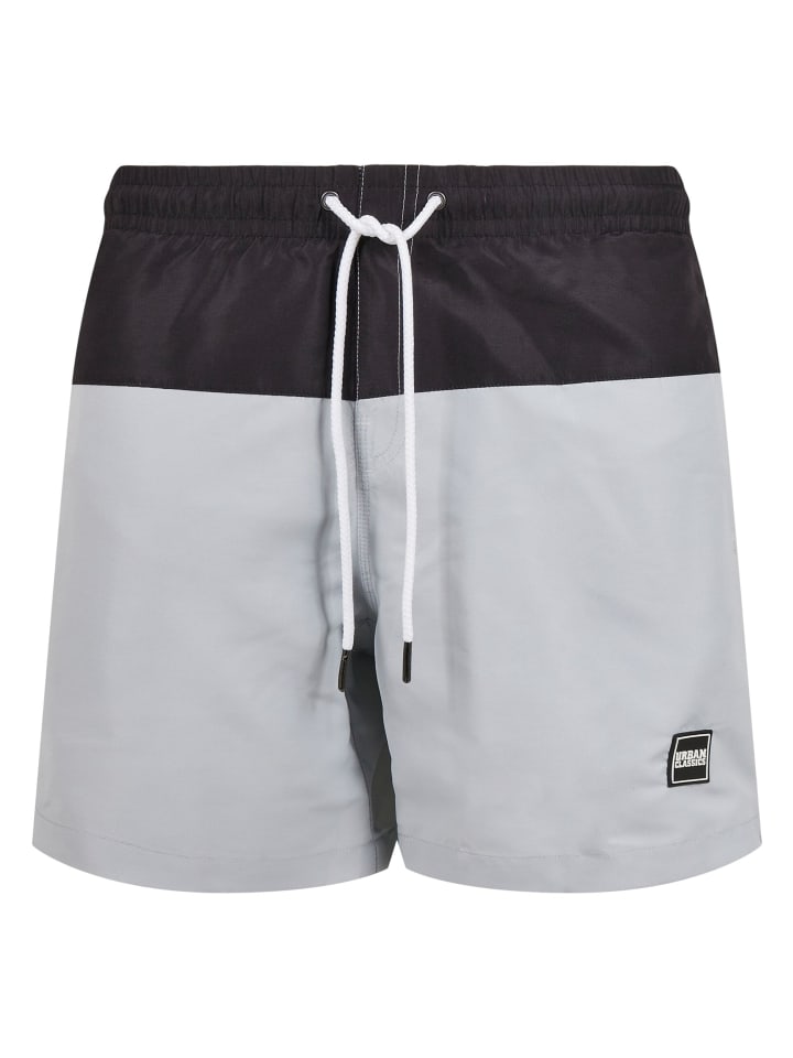 

Шорты Urban Classics Badeshorts in black/white