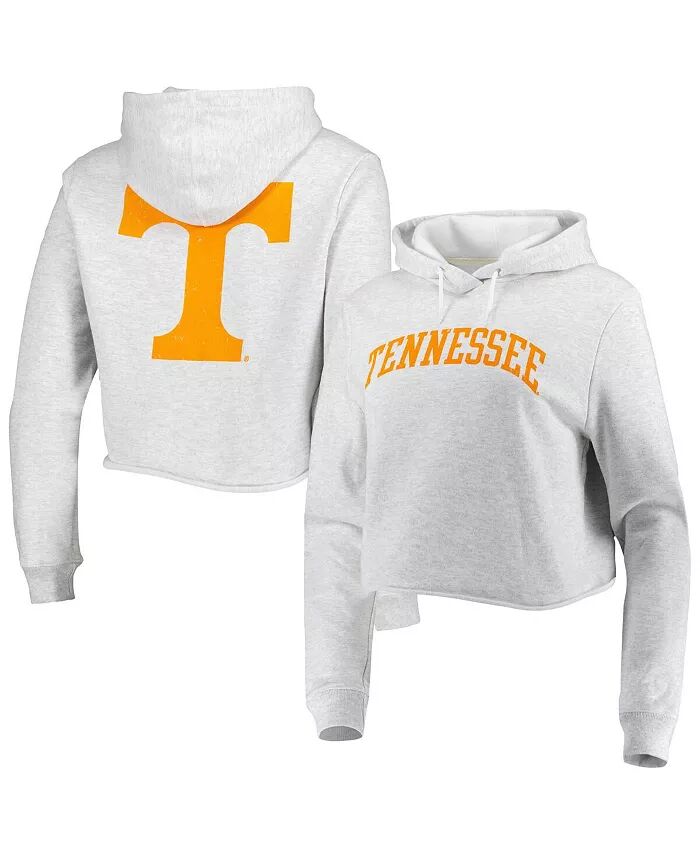 

Женская укороченная толстовка с капюшоном Ash Tennessee Volunteers 2-Hit 1636 League Collegiate Wear