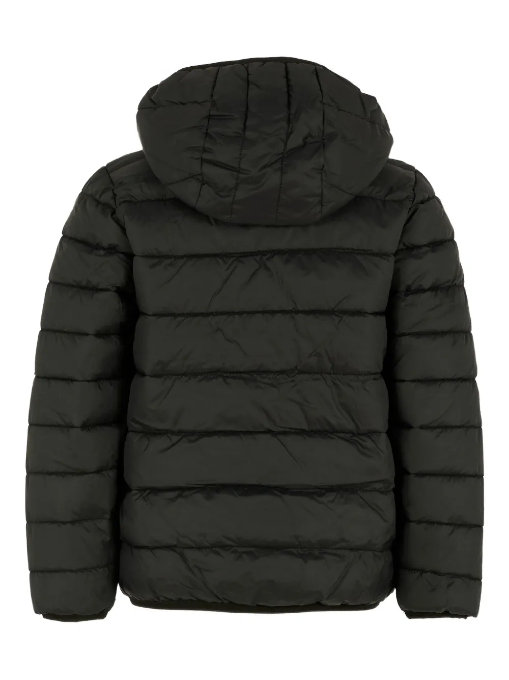 Стеганая куртка с капюшоном и логотипом Timberland Kids, черный — фото 2