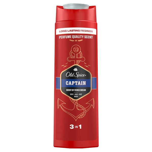 

Гель для душа и шампунь 3в1, 400 мл Old Spice Captain