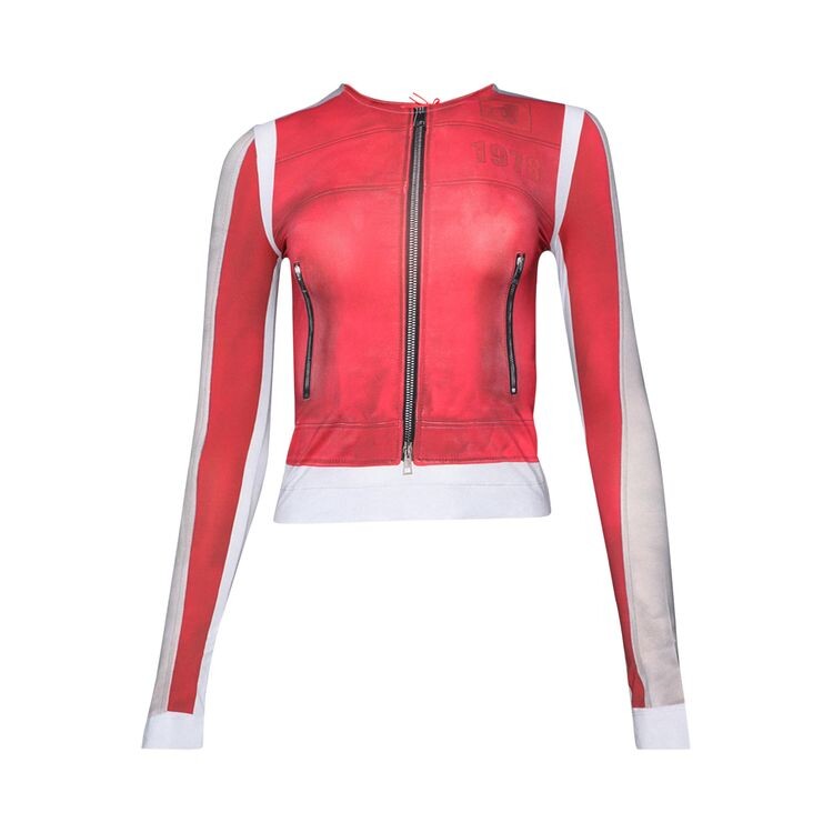 

Топ Diesel T-Clau-P2 Long-Sleeve Top Formula Red, красный