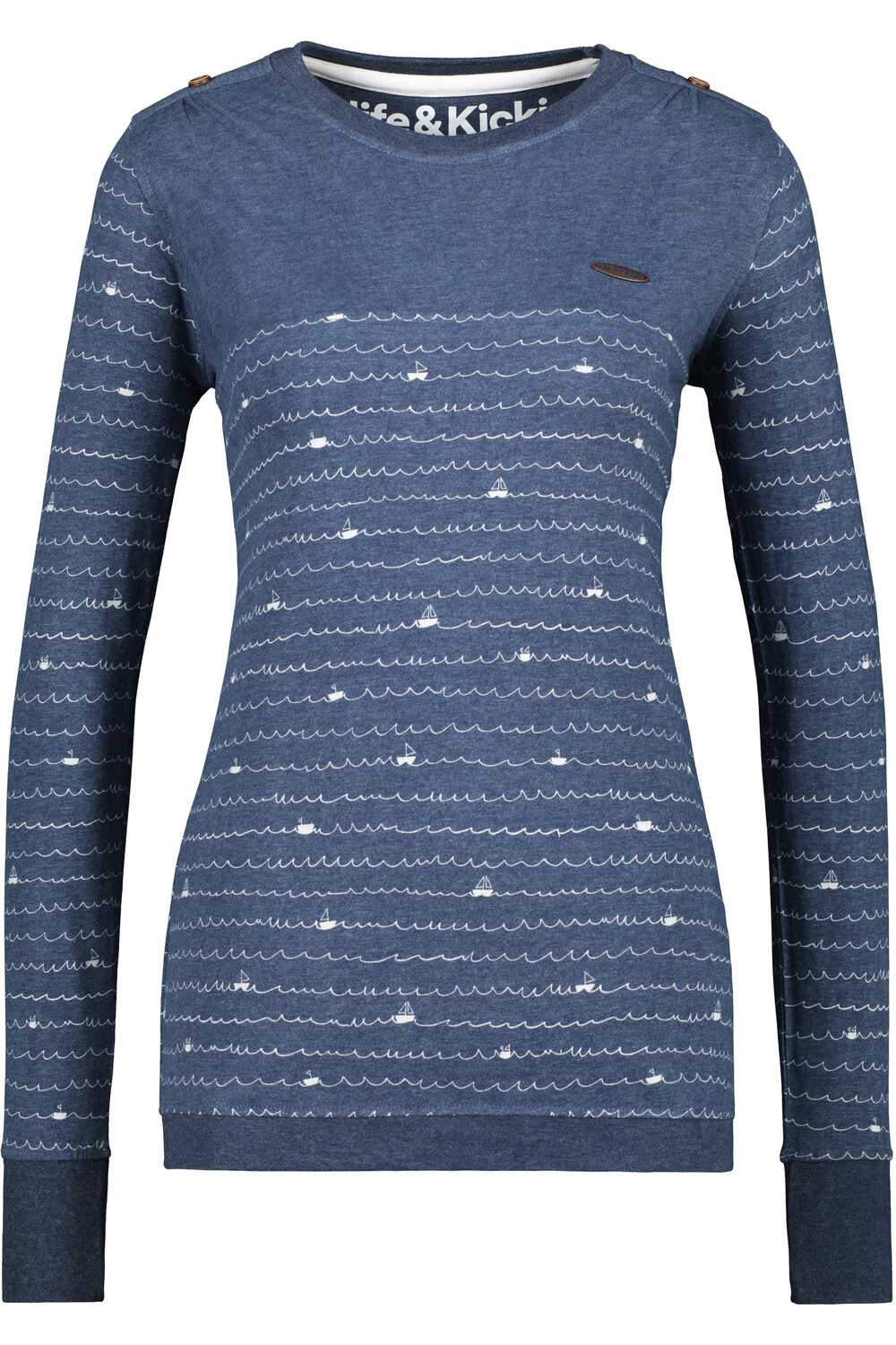 

Лонгслив alife and kickin, Langarmshirt, Shirt LeonieAK B, цвет marine melange