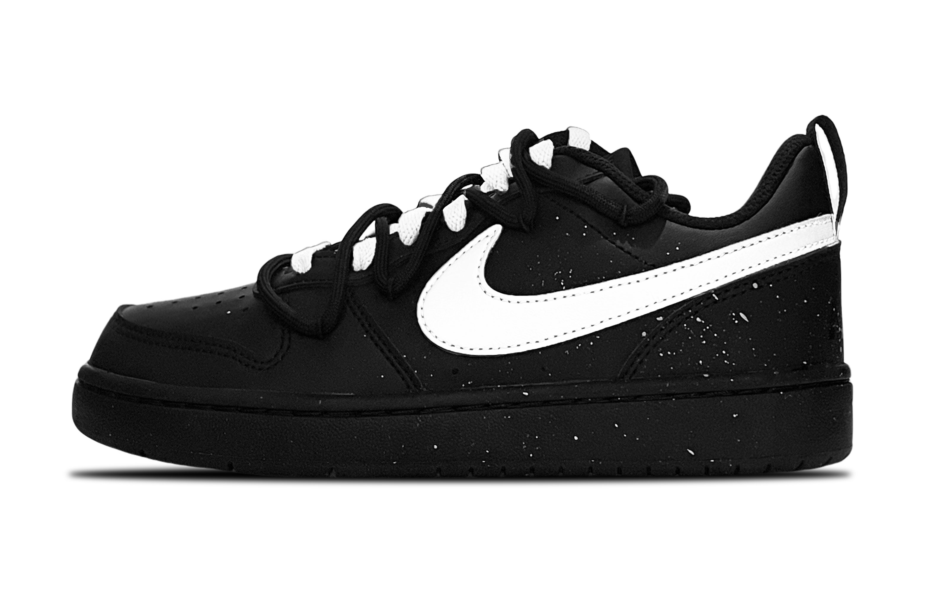 Nike Court Borough Slip Resistant Low top детские скейтборд кроссовки Black — фото 3