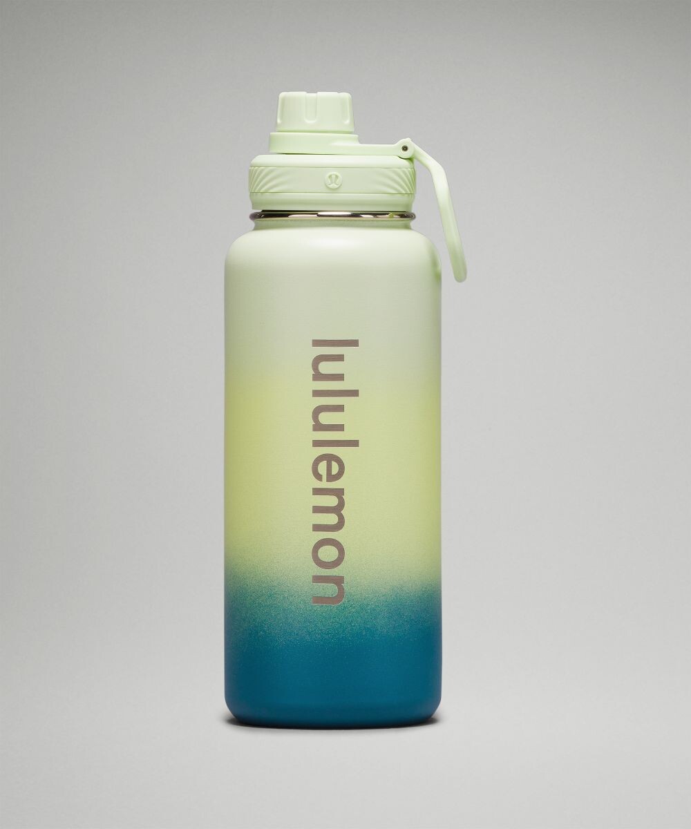 

Спортивная бутылка Back to Life 0,95 л Lululemon, зеленый