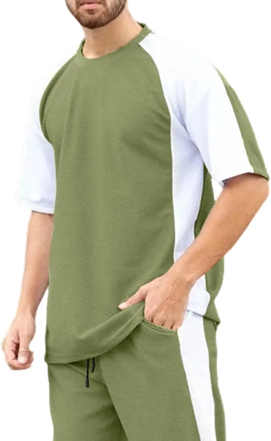 

Мужская футболка Cambkatl с коротким рукавом и цветными блоками