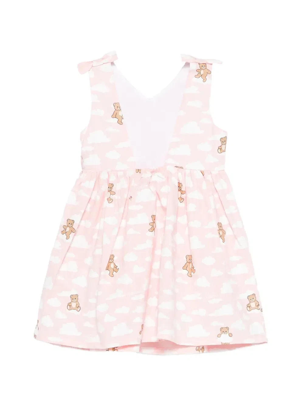 Платье с принтом Moschino Kids, розовый — фото 2