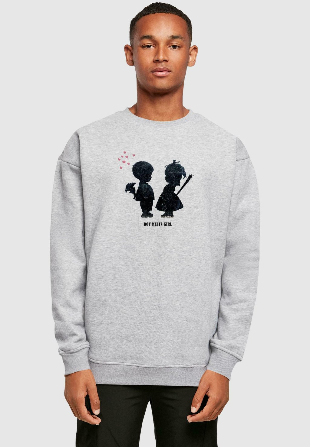 

Толстовка BANKSY - BOY MEETS GIRL CREWNECK Merchcode, серый