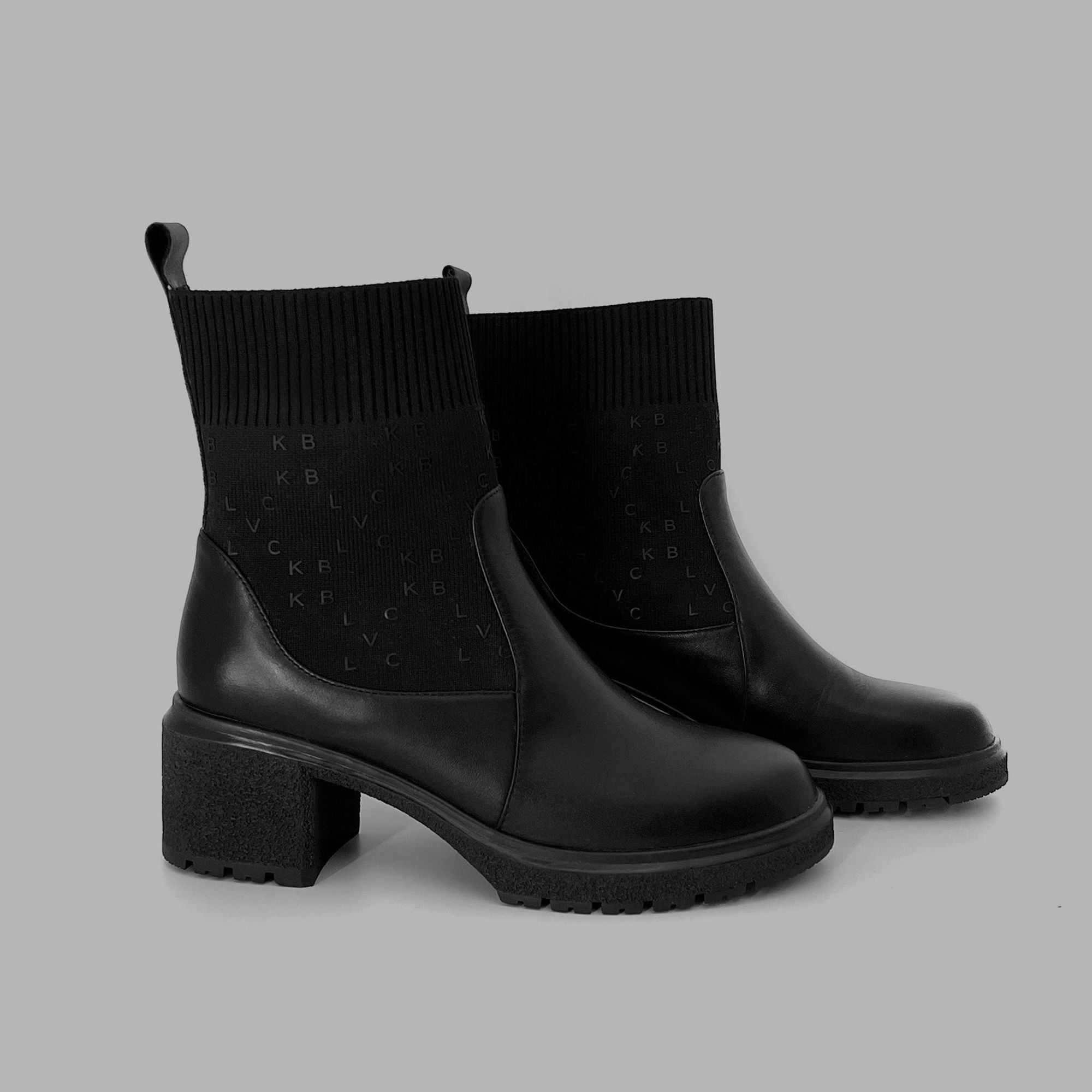 Блэк Монограм Ботинки Blvck, черный