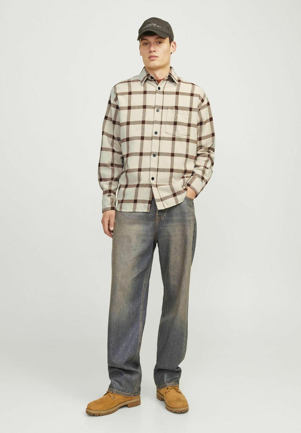 

Рубашка RELAXED FIT Jack & Jones, бежевый