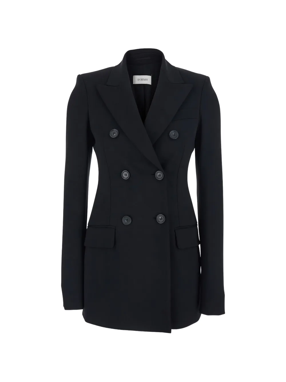 

Двубортный блейзер Sportmax, черный