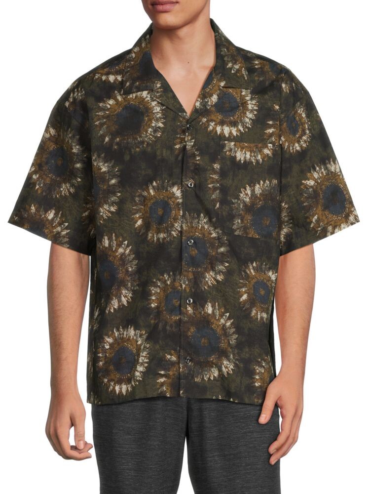 

Рубашка Egeeno Sunflower Camp Hugo, цвет Green Multicolor
