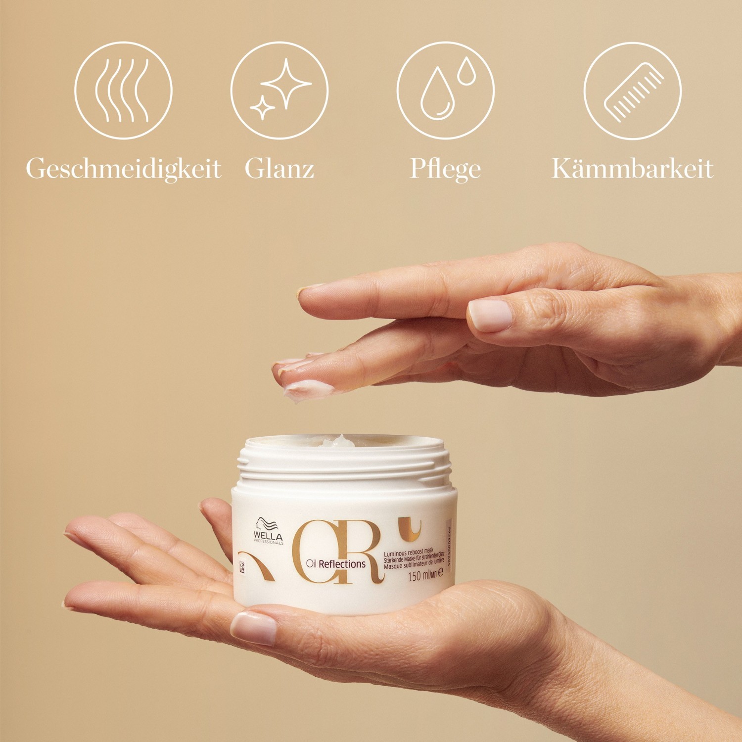 Маска для волос oil reflections luminous reboost mask Wella Professionals, объем 150 мл — фото 4