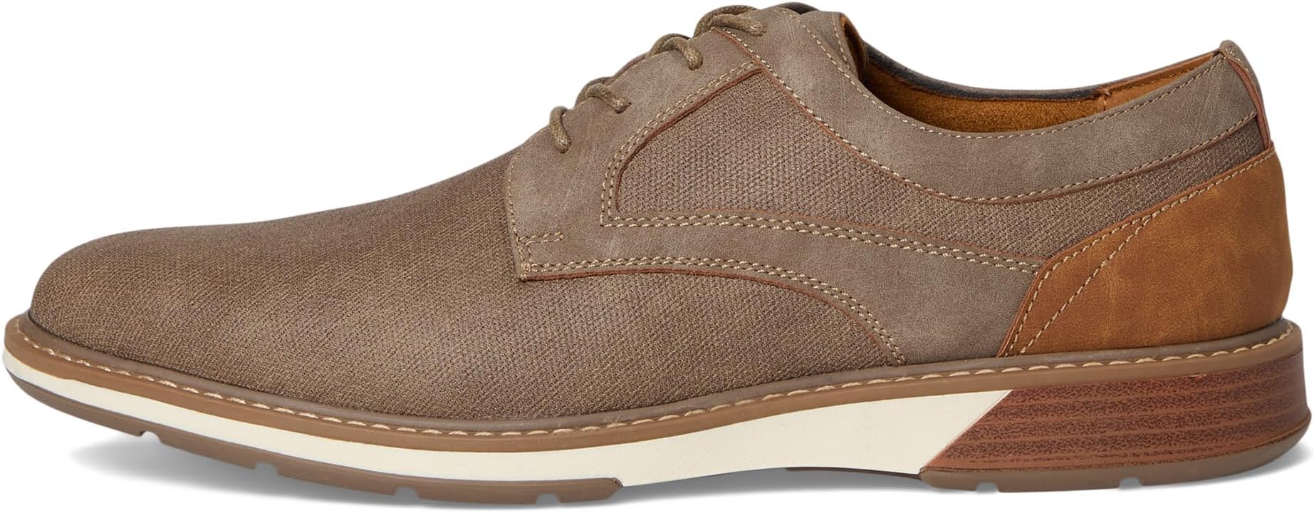 Оксфорды Stacy Adams Phineas Plain Toe Lace-Up, серо-коричневый — фото 4
