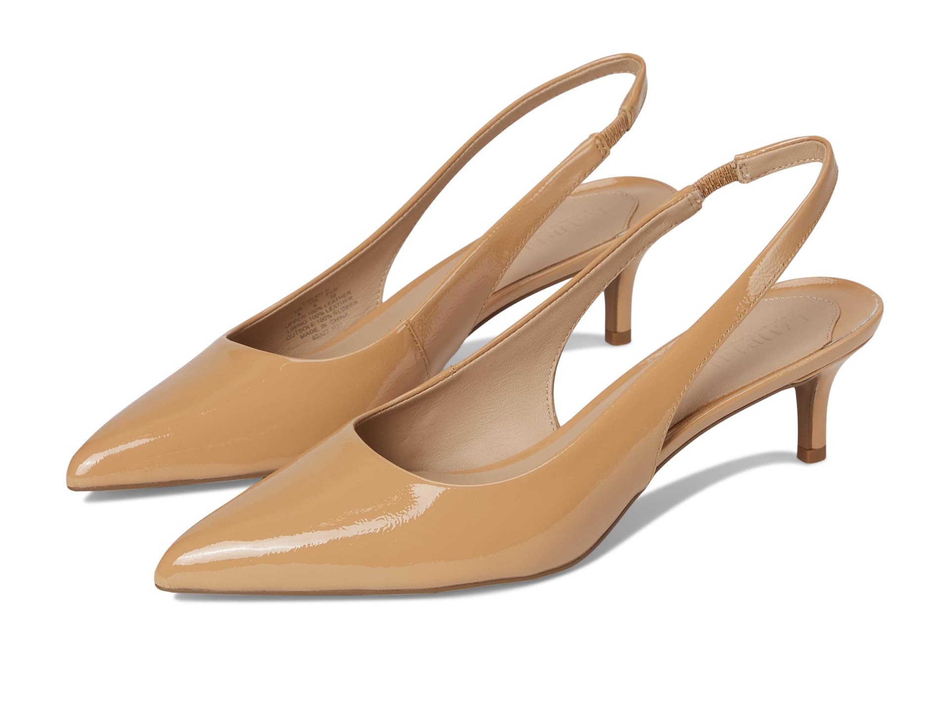 Туфли Lauren Ralph Lauren Lolah Ii Patent Leather Slingback Pumps, Buff