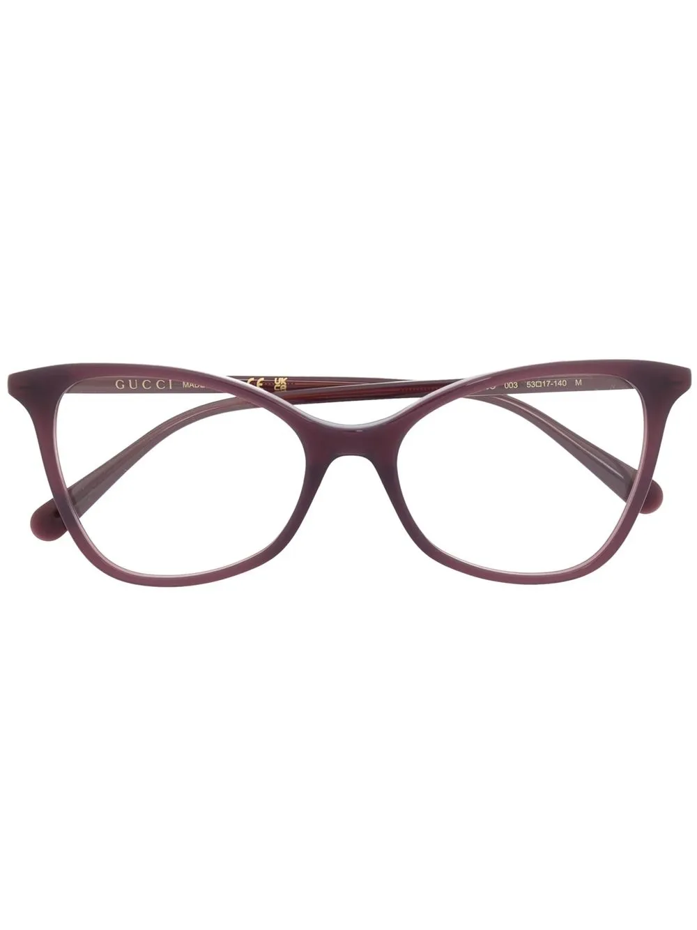 

Очки в оправе 'кошачий глаз' Gucci Eyewear, фиолетовый