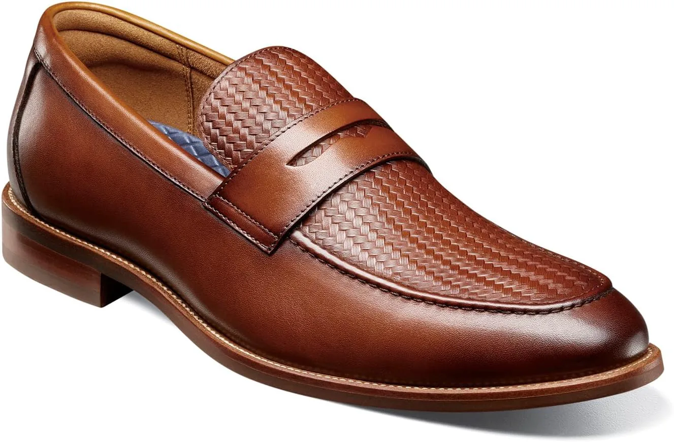 Мужские лоферы Florsheim, модель Rucci с тканым верхом и пенни-носком — фото 2