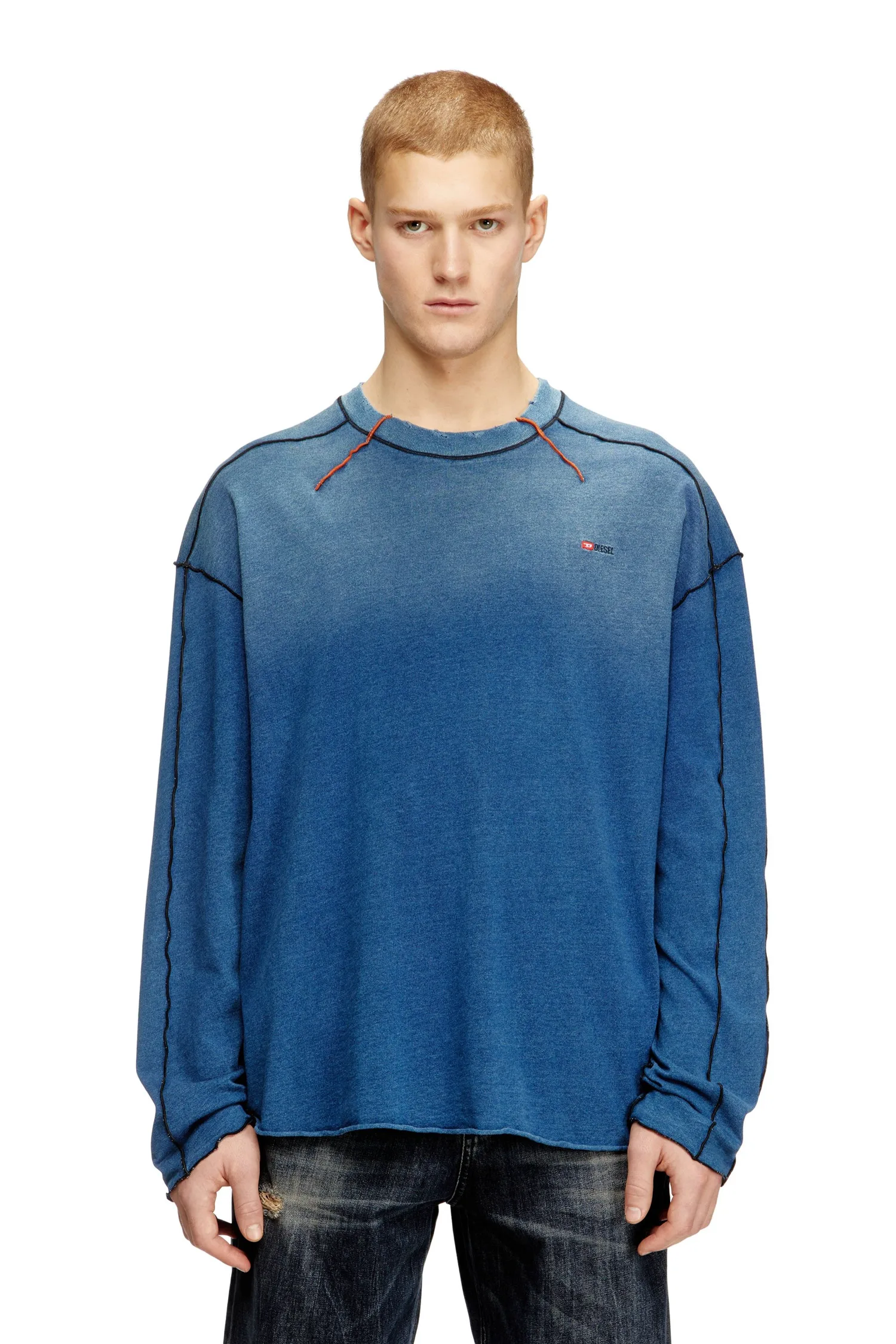 Мужская футболка с длинным рукавом T-CRAOXT-LS Diesel, Blue and other shades