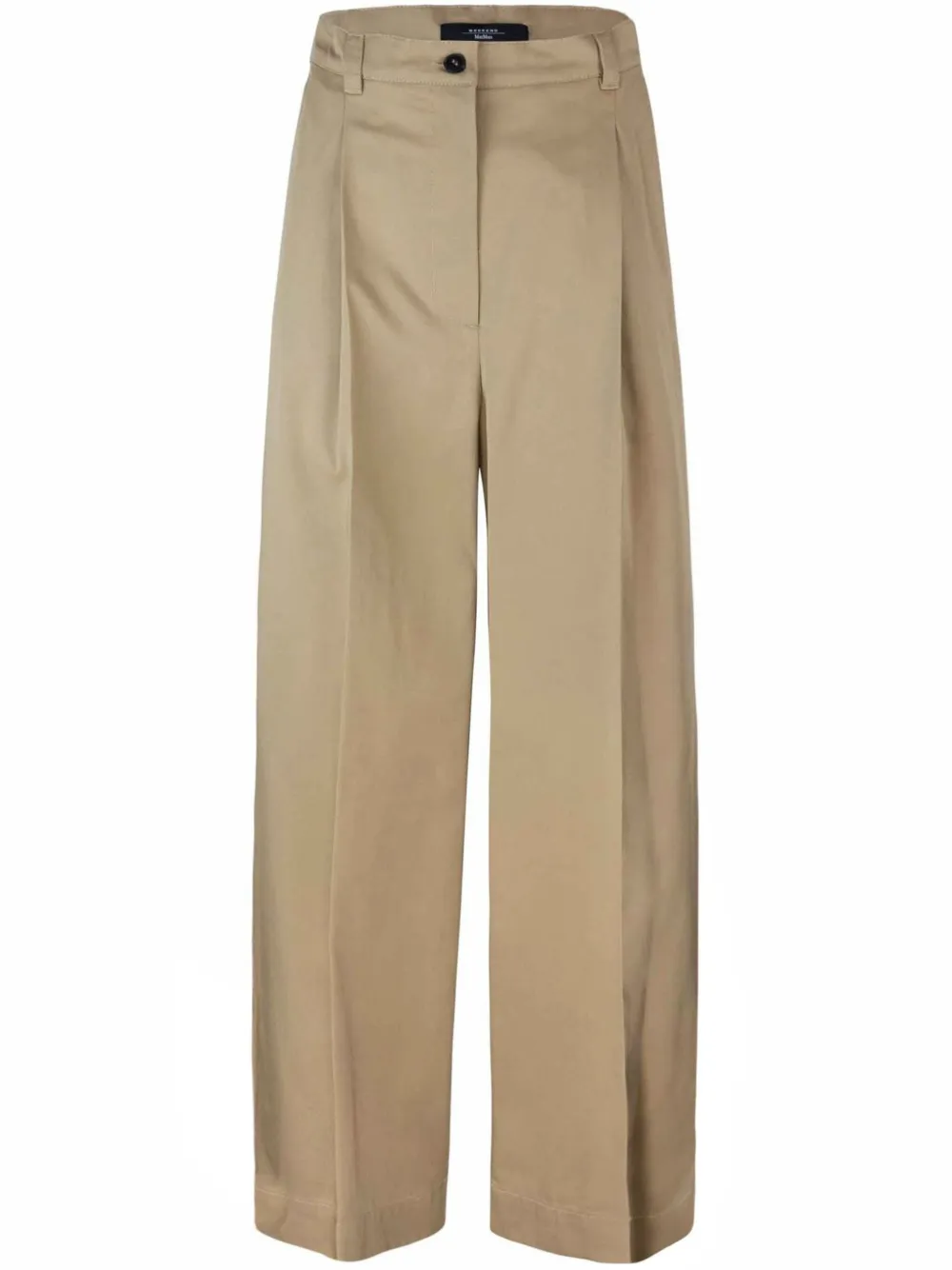 

Широкие брюки со складками Weekend Max Mara, нейтральный