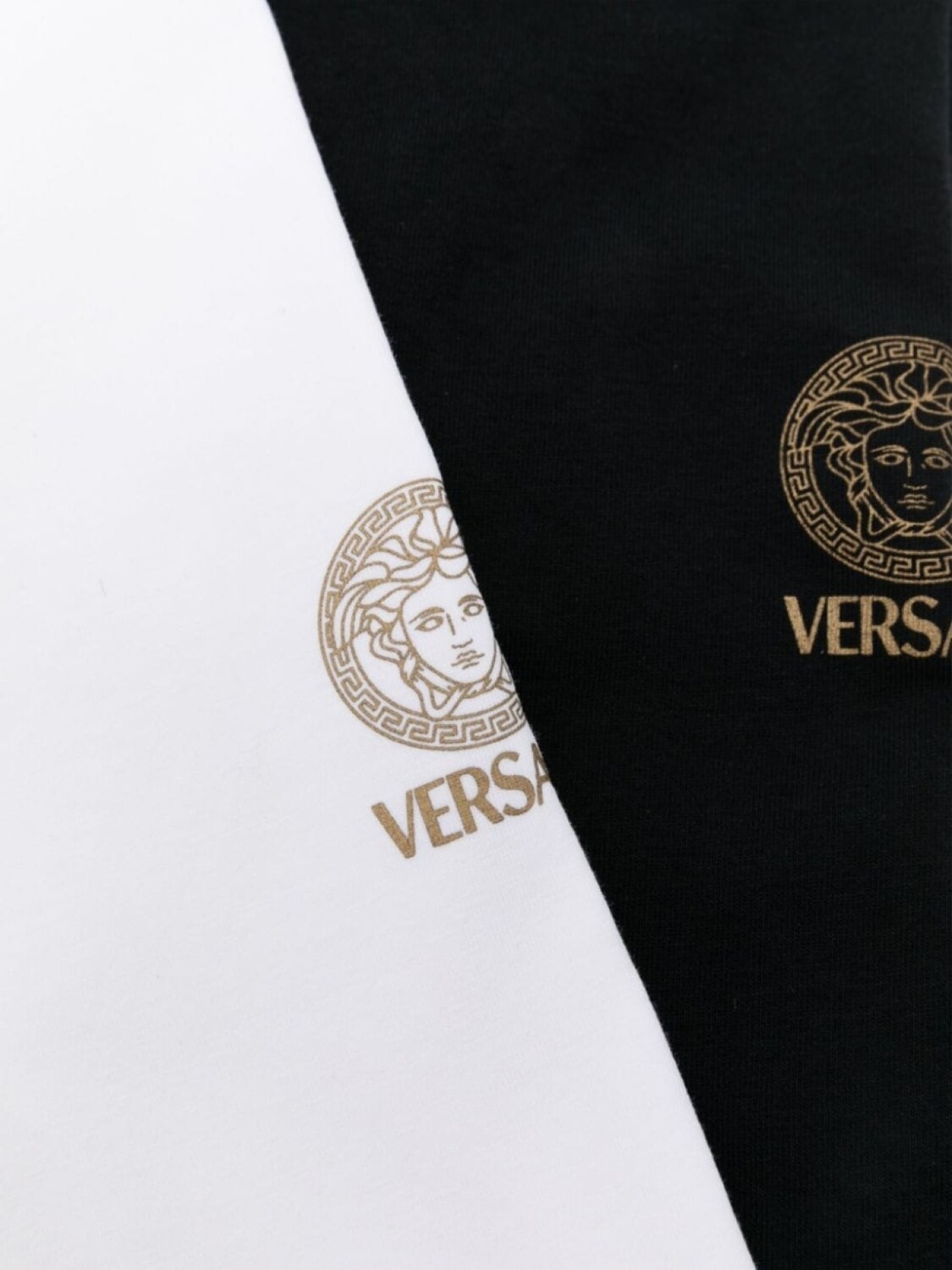 Комплект из двух футболок с декором Medusa Versace, белый — фото 4