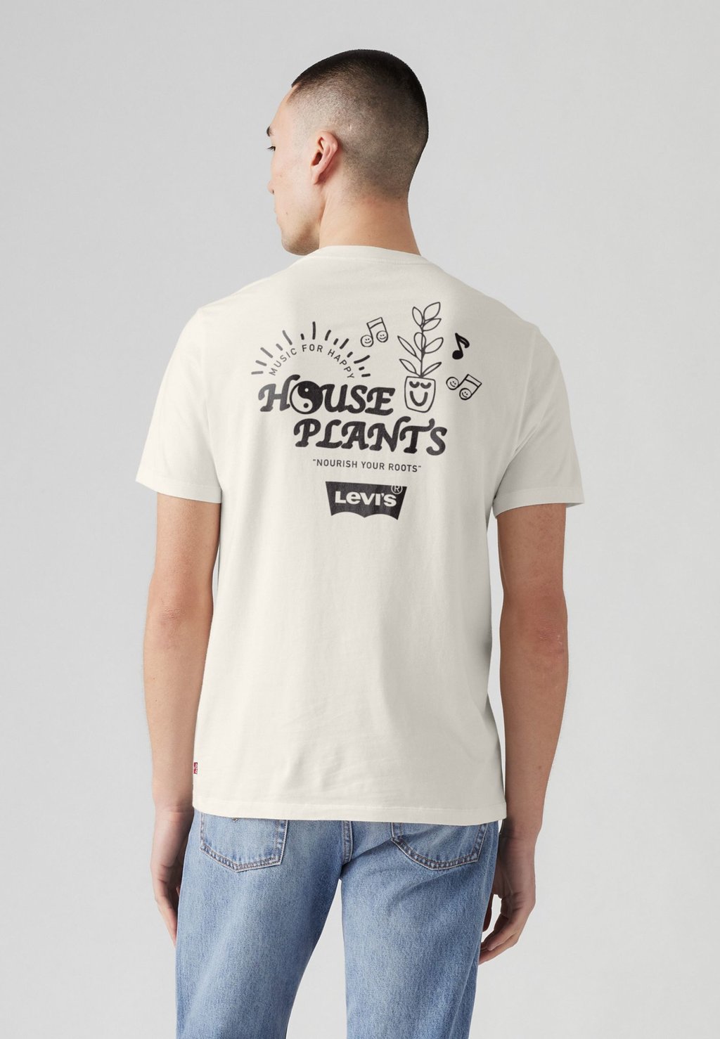

Футболка с принтом RELAXED FIT TEE Levi's, кремовый