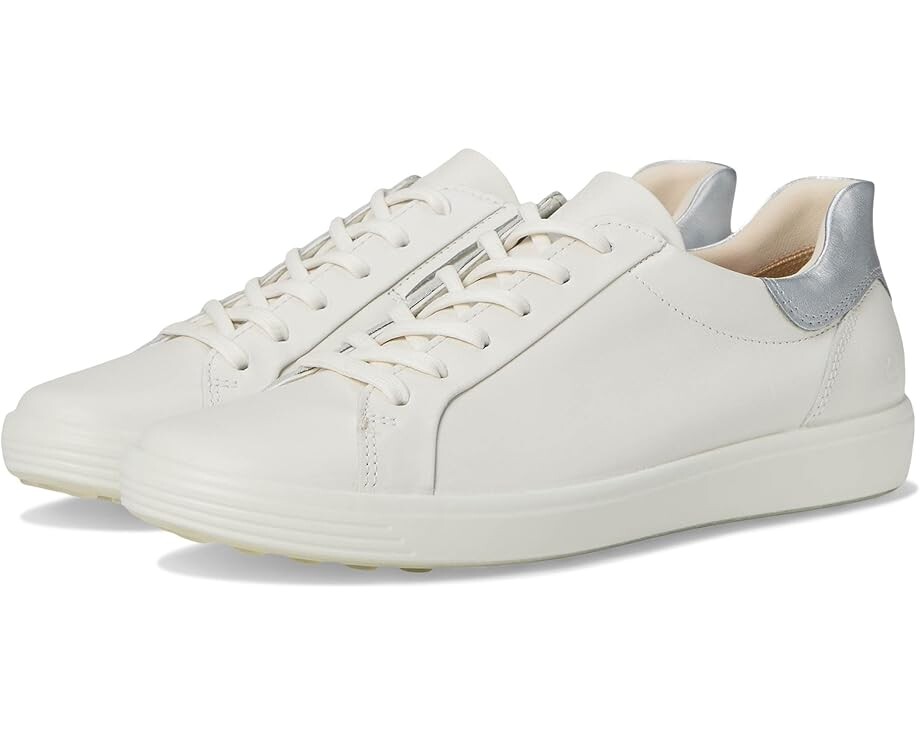 Кроссовки ECCO Soft 7 Easy Slip Sneaker, цвет White/Pure Silver